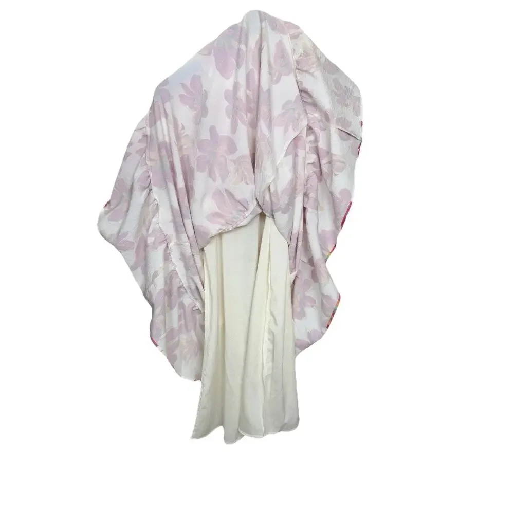 THML Tiered Halter Dress Womens Sz S Floral Summer Flowy Lined Anthropologie - Picture 4 of 10